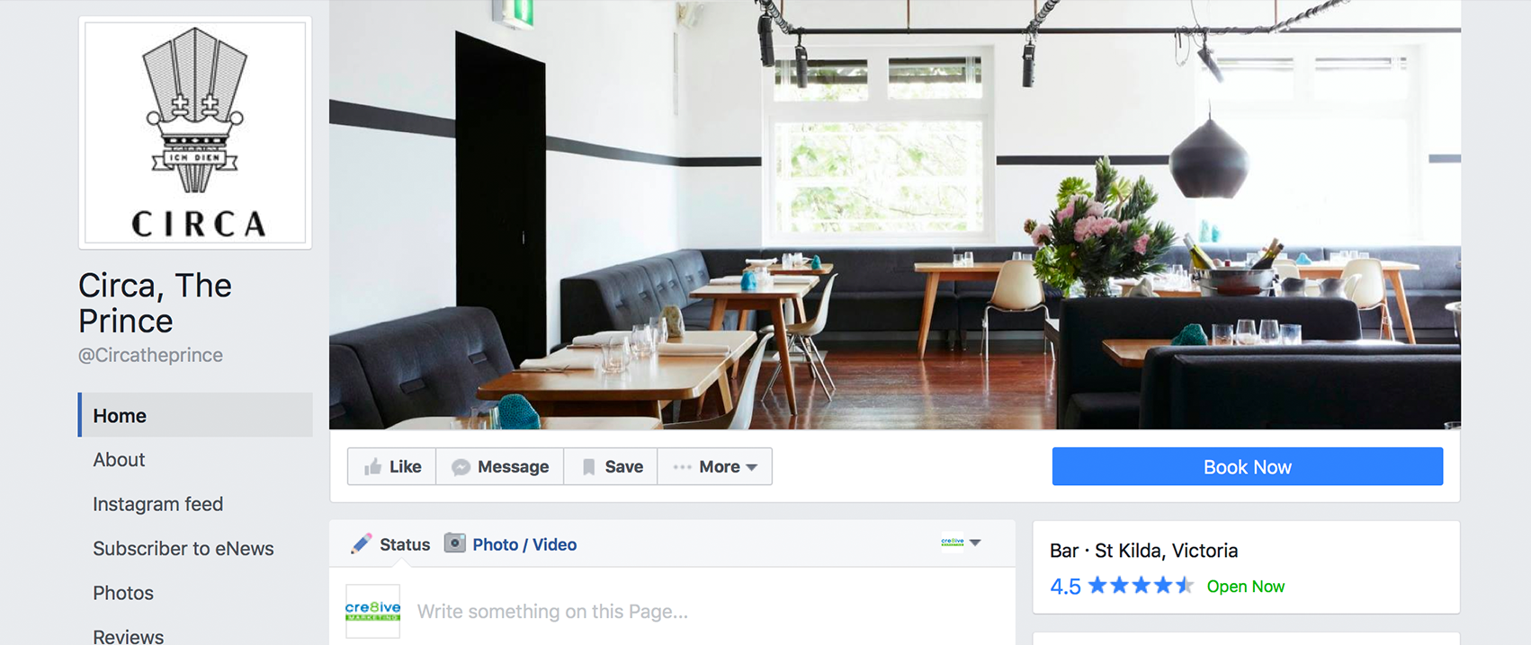 Facebook's new Page layout