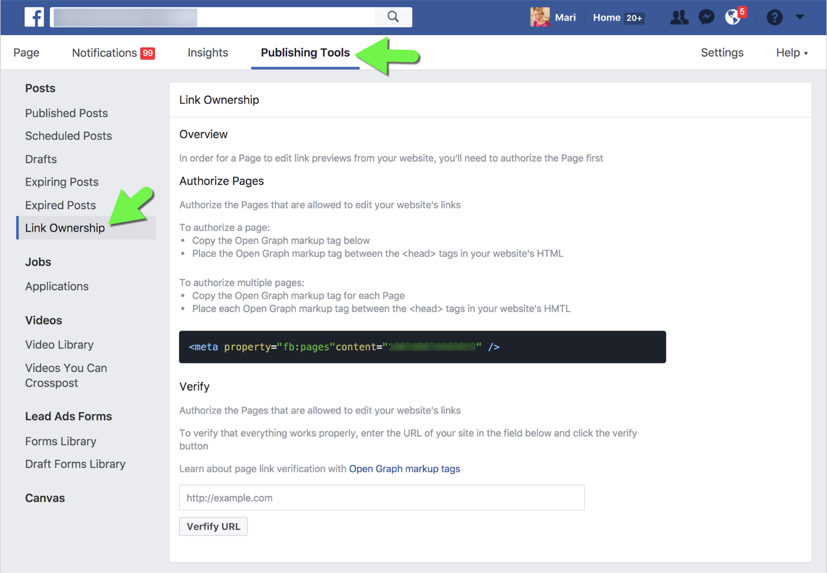 Facebook Publishing Tool